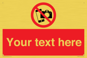 Custom No filming or photography